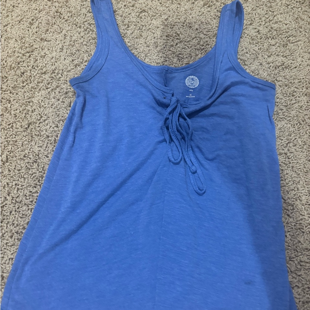 Blue Sleeveless Top